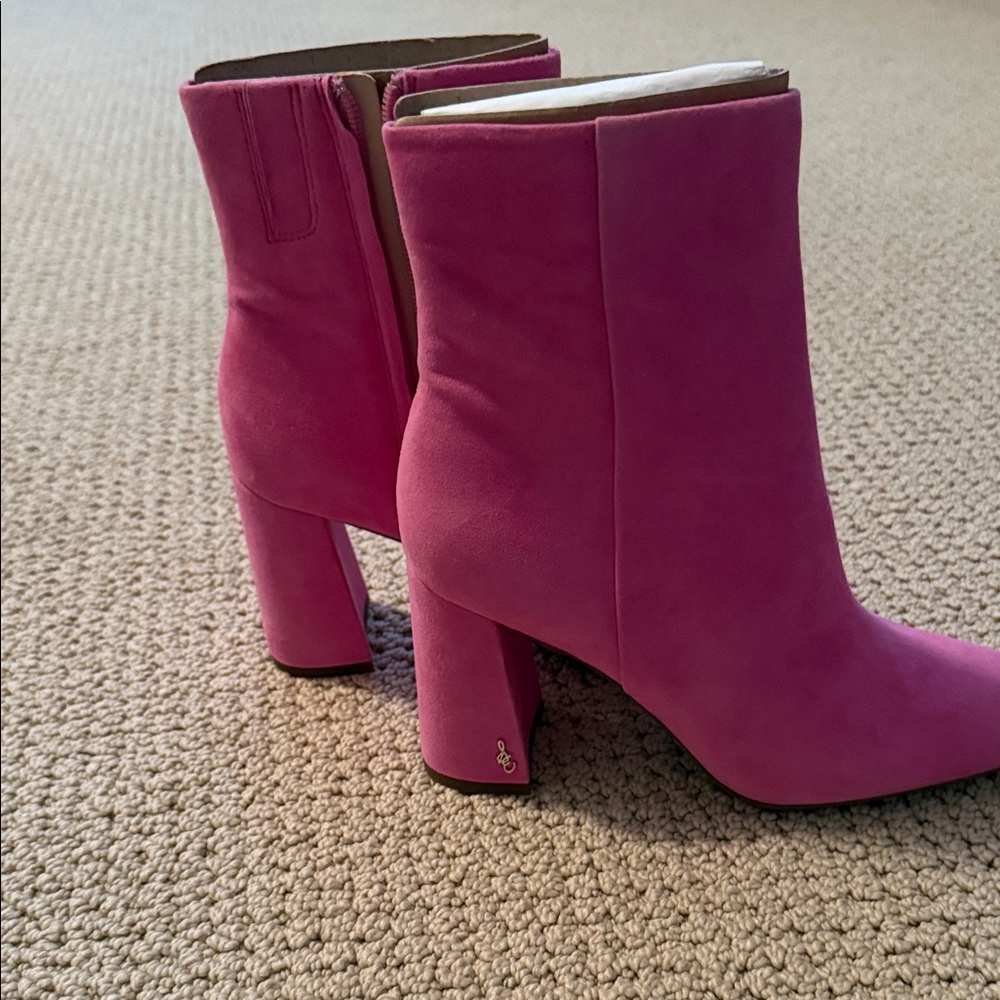 Sam Edelman Vibrant Pink Heeled Boots